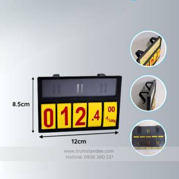 Bảng lật số siêu thị dạng móc